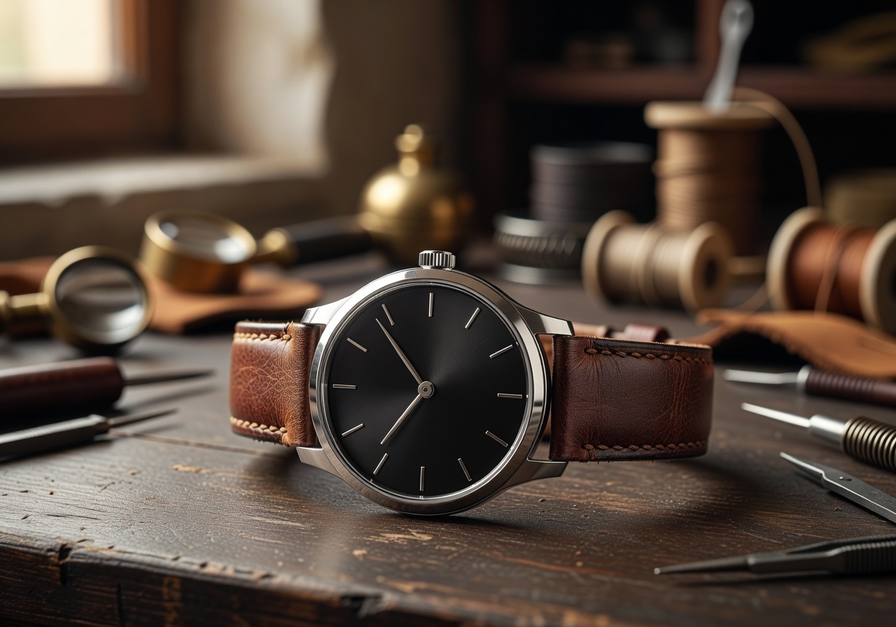 Italian Watch Leather Strap
